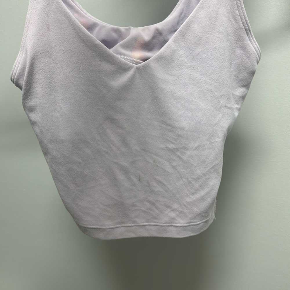 lulu align tank with small stains